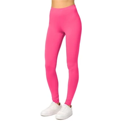 Afbeelding van Merry Style MS MS10 143 LE Dames Leggings Sport Vrijetijdsbroek Lang Viscose Sporbroek Yogabroek Roze M