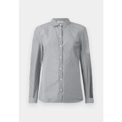 Afbeelding van Jacqueline de Yong Blouse Jdymio L/s Shirt Wvn Noos 15149877 Total Eclipse/small White Stripes Dames Maat W42