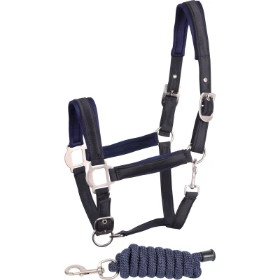 Afbeelding van Harry&#039;s Horse Halsterset Satin Navy Pony