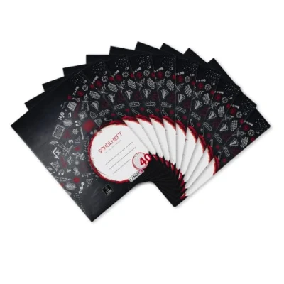 Afbeelding van Landre Schoolschrift, A4, geruit, liniatuur 40, 16 vellen, geperforeerd, zwart, 10 stuks