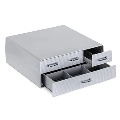 Afbeelding van Navaris capsulehouder met 4 lades Compatibel Nespresso en meer merken Koffiecups houder Organizer voor koffie cups accessoires Grijs