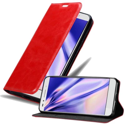 Afbeelding van Cadorabo Hoesje geschikt voor Honor 7 in APPEL ROOD Beschermhoes met magnetische sluiting, standfunctie en kaartvakje Book Case Cover Etui