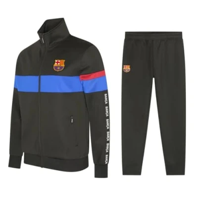 Afbeelding van FC Barcelona Trainingspak Kinderen 2024/2025 Maat 128 Voetbal Trainingspakken Jongens en Meisjes Voetbalkleding Zwart