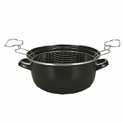 Afbeelding van Karl Kruger frietpot, zwart, 24 cm