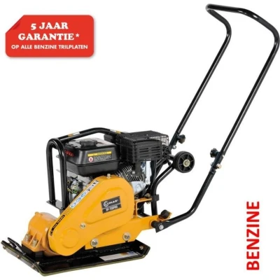 Afbeelding van Lumag Trilplaat RP700PRO 1070 kg Slagkracht 3,6 L Euro Loodvrije Benzine 500 x 350 mm 93 hz 6,5 pk 2 Handgrepen Beschermbeugel Veilig