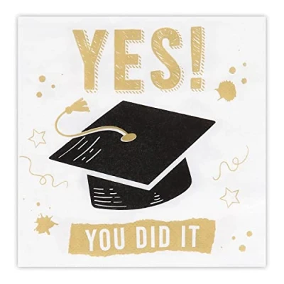 Afbeelding van Boland 20 Servetten &#039;YES YOU DID IT&#039; Geen thema Geslaagd Feestversiering