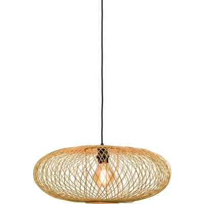 Afbeelding van GOOD&amp;MOJO Hanglamp Cango Bamboe Ø60cm Bruin