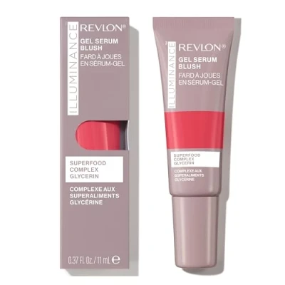 Afbeelding van Revlon Illuminance Gel Blush Serum, zichtbaar gevulde wangen, glanzende afwerking en hydrateert de hele dag, 120 rozen, 11 ml