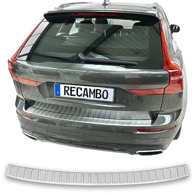 Afbeelding van Recambo Bumperbescherming in mat roestvrij staal Compatibel met Volvo XC60 II Bouwjaar vanaf 2017 Topkwaliteit