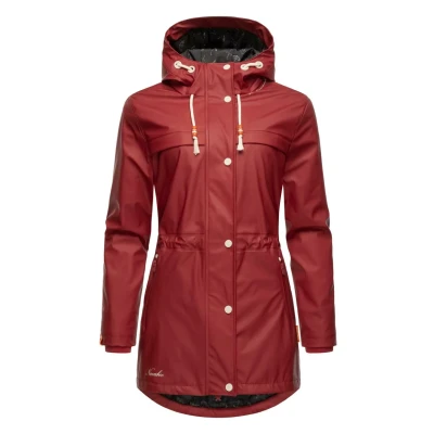 Afbeelding van Navahoo Rainy Forest Regenjas, Dames, Maat: XS, Blood red