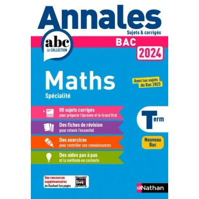 Image de Annales Bac Maths Term. 2024 Corrigé