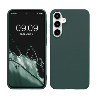 Afbeelding van kwmobile telefoonhoesje geschikt voor Samsung Galaxy A55 5G Hoesje smartphone Back cover in blauwgroen