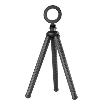 Afbeelding van Telesin Flexibles magnetisches Smartphone Tripod Stativ (Metaal), Statief, Zwart