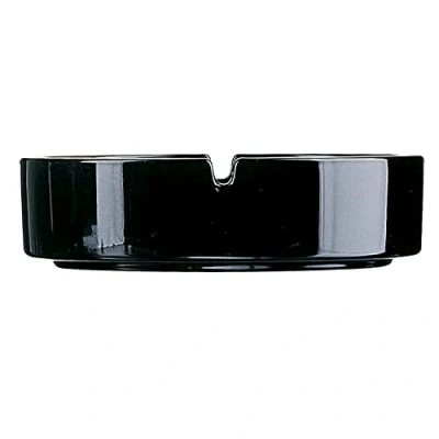 Afbeelding van Arcoroc Asbak 6 Stuks Stapelbaar Set Zwart Glas 10,7 Cm