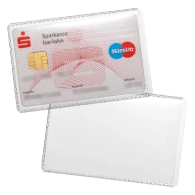 Image de Durable 213619 Etui Souple de Protection pour Document Type Carte Bancaire Format 54 x 86 mm Sachet 10