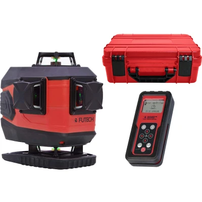 Afbeelding van FUTECH Multicross 4D Electronic Kruislijnlaser Groen in Koffer 034.4DE