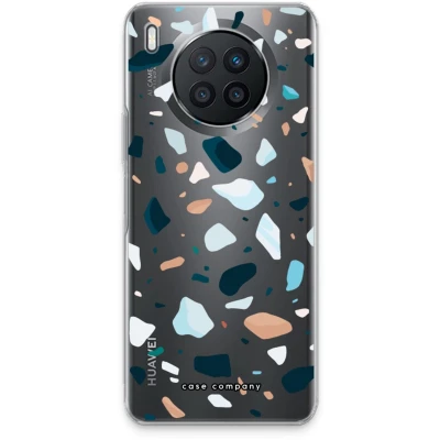 Afbeelding van Case Company® hoesje geschikt voor Huawei Nova 8i Terrazzo N13 Soft Cover Telefoonhoesje Bescherming aan alle Kanten en Schermrand