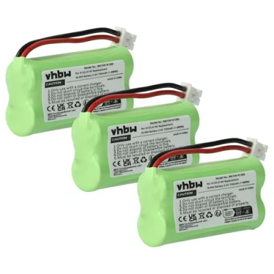 Image de Lot de 3 batteries NI MH 700mAh 2.4V pour SIEMENS Gigaset A120, A140 etc. &amp; UNIVERSUM CL15, SL15 remplace V30145 K1310 X383