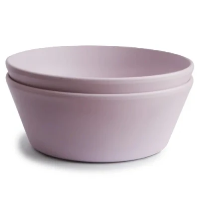 Afbeelding van Mushie kinderkommen rond soft lilac 2st