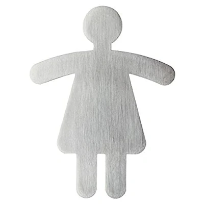 Afbeelding van RVS Pictogram Symbool 120x90mm dames