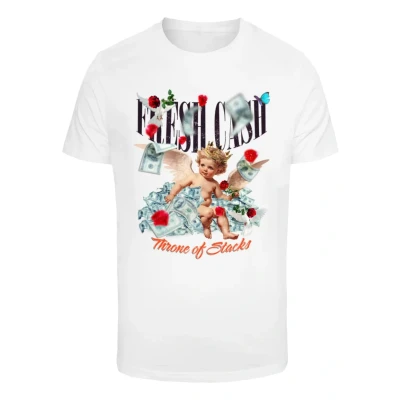 Afbeelding van Mister Tee Tshirt print, Heren, Maat: Medium, White
