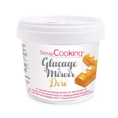 Afbeelding van ScrapCooking Pot Mix Glazuur Spiegel Goud 220 g