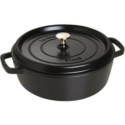 Afbeelding van Staub Lage Ronde Braadpan Zwart 28 cm