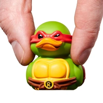 Afbeelding van TUBBZ Mini Raphael Eendenfiguur van vinyl rubber officieel TMNT product tv, films en videogames