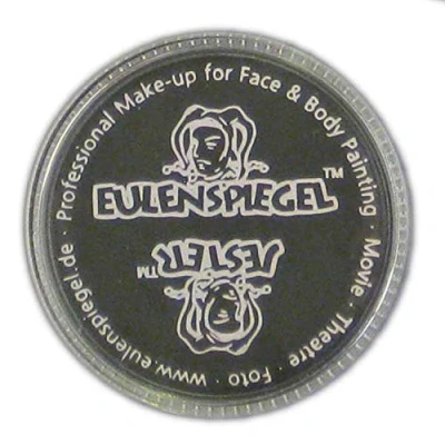Afbeelding van Eulenspiegel 501115 Make up crème, zwart, 35 ml, voor Halloween, carnaval, themafeest