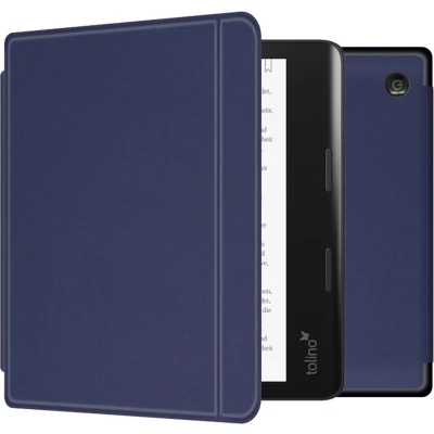 Afbeelding van imoshion E reader Hoesje Geschikt voor Tolino Epos 3 Slim Hardcase Sleepcover Bookcase met stand Donkerblauw