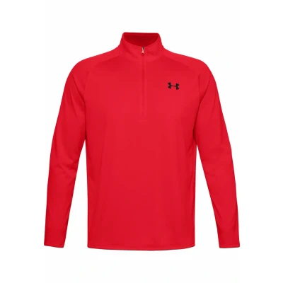 Afbeelding van Under Armour UA Tech 2.0 1/2 Zip Heren Sportshirt Rood Maat M