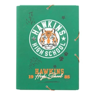 Image de Grupo Erik Chemise Cartonnée A4 Stranger Things à Rabats Rigide Pochette 24 x 34 cm Fournitures Scolaires, de Bureau