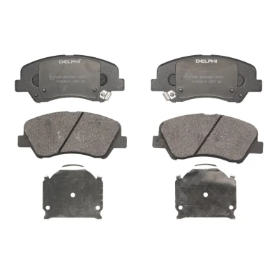 Afbeelding van DELPHI LP2497 Remblokkenset Met akoestische slijtagewaarschuwing anti kreukplaat toebehoren HYUNDAI: i20 II Hatchback, Active