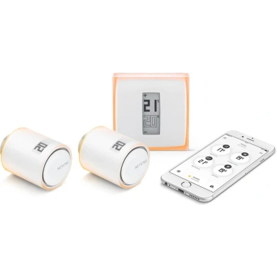 Afbeelding van Netatmo slimme thermostaat Incl. 2 Radiatorknoppen