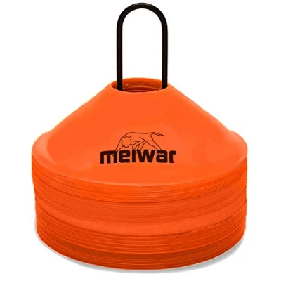 Afbeelding van meiwar 20 x platte schijven met riem, oranje