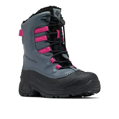 Afbeelding van Columbia Childrens Bugaboot Celsius Unisex Snowboardschoen voor kinderen, Maat: 24, Graphite/wild fushia Leer en textiel