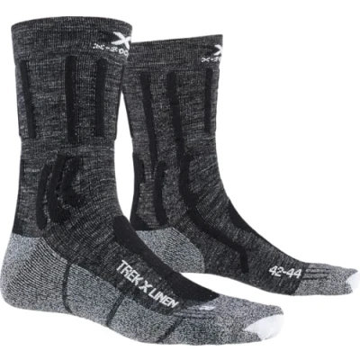 Afbeelding van X socks Wandelsokken Trek Nylon/wol Zwart/grijs Maat 42 44