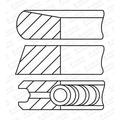Afbeelding van GOETZE ENGINE 08 450600 00 Zuigerveer 88 FIAT: Ducato III Minibus
