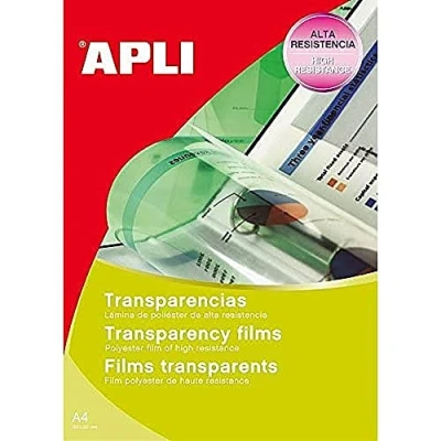 Afbeelding van Apli Transparante folie voor inkjetprinters B/50, transparant