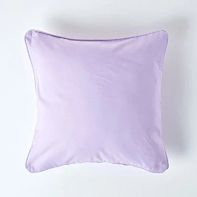 Afbeelding van Homescapes katoenen kussenhoes in lila, 45 x cm