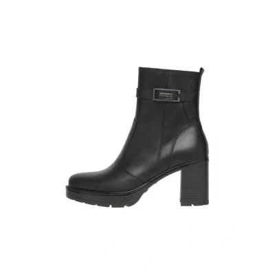 Afbeelding van Nerogiardini Enkellaarsjes met plateauzool nero, Dames, Maat: 35, Nero Schoenen