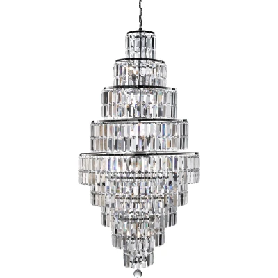 Afbeelding van Searchlight Empire Luster Ø 60 X 180 Cm Chroom