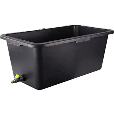 Afbeelding van Bad met afvoerklep voor honden en katten, peuterbad huisdieren kraan, plastic zwembad, 4 maten, 40 liter, 72 x 41 22 cm