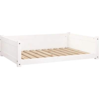 Afbeelding van Hondenmand 95,5X65,5X28 Cm Massief Grenenhout Wit
