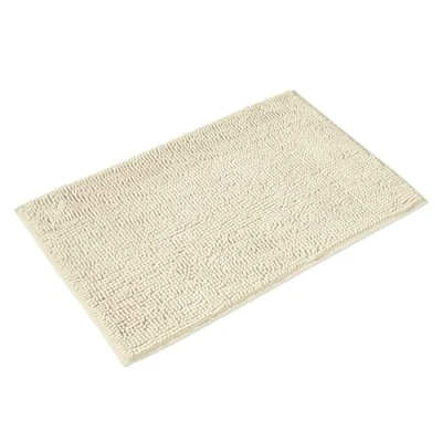 Afbeelding van WohnDirect Badmat, 70 x 120 cm, crème, antislip, absorberend en zacht, modulaire sets badkamertapijten
