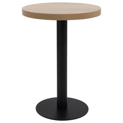 Afbeelding van Bistrotafel 60 cm MDF lichtbruin