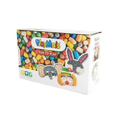 Afbeelding van PlayMais Maskers Versieren, 6st. (&gt;500 stukjes)