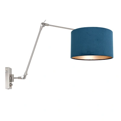 Afbeelding van Steinhauer wandlamp Prestige chic staal metaal 8238ST