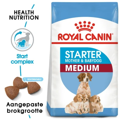 Afbeelding van Royal Canin Medium Starter Mother &amp; Babydog Puppy Hondenvoer 15 kg
