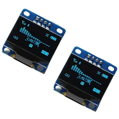 Afbeelding van 2 stuks OLED 128X64 Display LCD LED Module I2C IIC SPI Serial 2,4 cm SSD1306 Serie 12864 scherm voor Adafruit Arduino Beaglebones Raspberry Pi, Blauw DE